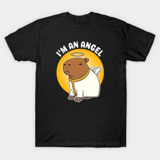 I'm an Angel Capybara Cartoon T-Shirt